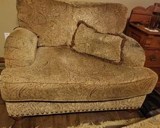Oversized Chair and Ottoman
