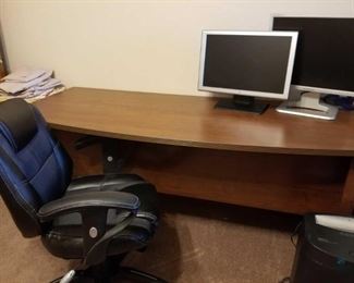 Desk and Leather Chair
