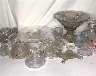 Vintage Clear glassware

