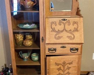 Side by Side Secretary and Armoire
