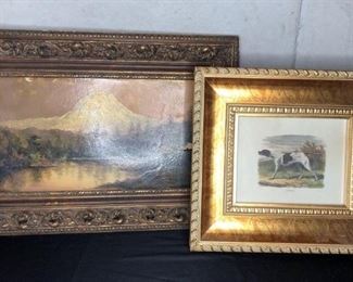 Antique Frame and Pictures
