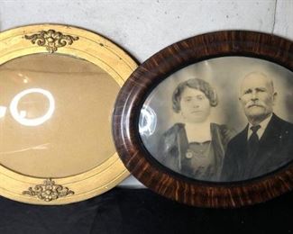 Two (2) Antique Oval Pictures

