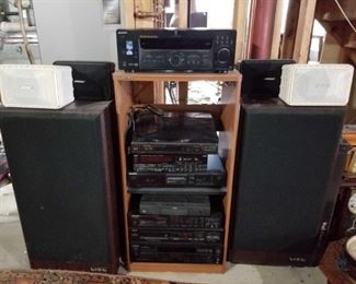 Stereo System with Speakers
