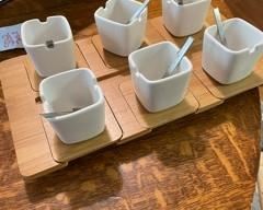 Herb Jars Container and Wood Trey 