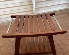 Ala Teak Indoor Outdoor Patio Garden Yard Bath Shower Spa Waterproof Stool Bench