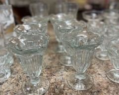 Large Set of Vintage Fluted Libbey Fountain Soda Glasses