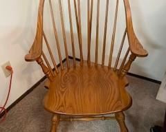 Maple Wood Fan Back Colonial Windsor Chair