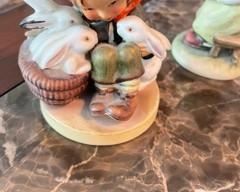 VINTAGE GOEBEL HUMMEL "PLAYMATES" BOY WITH BUNNIES RABBITS