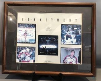 Framed Avalanche Commitment w/ First Game and Player Photos

