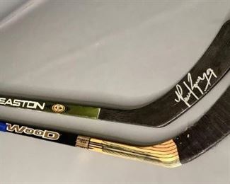 Easton and Bourque Hockey Sticks
