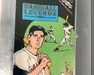 Binder with Sports Related Comic Books
