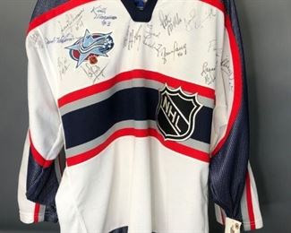 NHL Avalanche Jersey Autographed by Ted Lindsay #7 and More 
