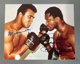 Muhammad Ali and Joe Frazier Autographed Photo
