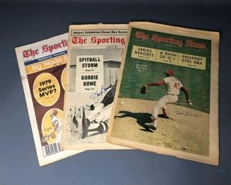 "The Sporting News" Autographed By Bob Gibson and Jim Bunning
