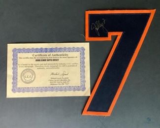 John Elway #7 Signed Jersey patch
