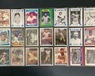 Various Baseball Trading Cards
