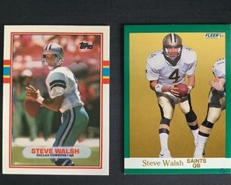 Vintage Steve Walsh Trading Cards
