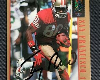 Jerry Rice Signed Card

