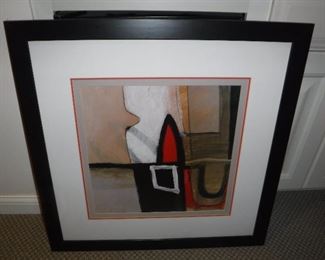 pair of nicely framed contemporary prints