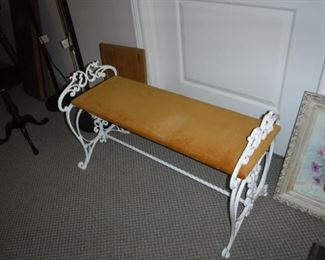 great iron bench - seat easily recovered