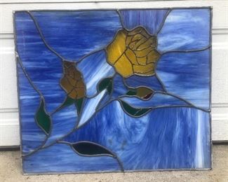 Beautiful handcrafted stained glass panel 
