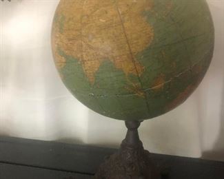Very, very old Rand McNally pedestal globe 