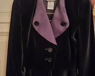 Vintage Yves Saint Laurent  Velvet Pantsuit