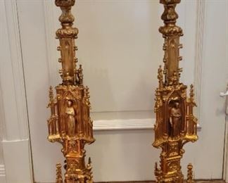 Matching Religious Floor Candelabra