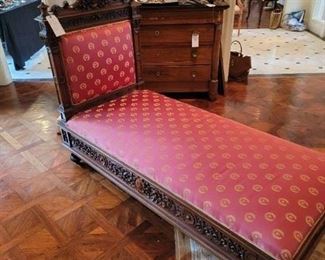 Carved ornate Chaise Lounge