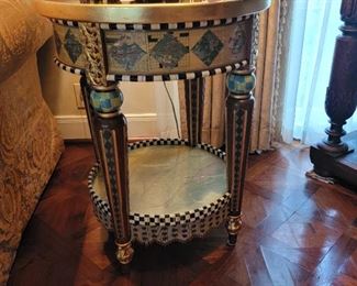 MacKenzie Childs  End Table Tables