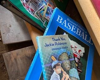 Baseball books and cards