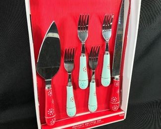 Target Holiday Snowflake Desert Serving Set NIB