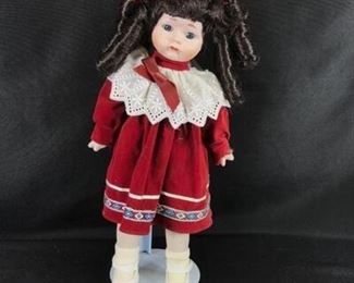 14 Little Girl Doll w. Stand