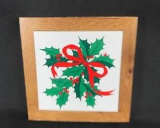 Holiday Mistletoe Decorative Wall Trivet