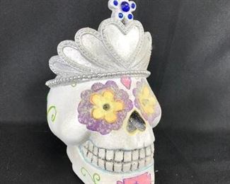 Da de los Muertos Decorative Battery Operated Skull