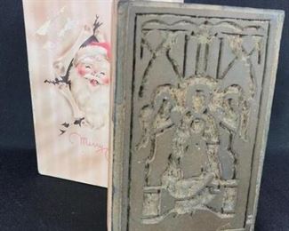 4 x 6 Linoleum Holiday Block Stamp