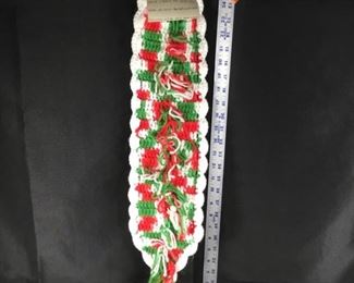 Knitted Holiday Advent Calendar Decor Piece