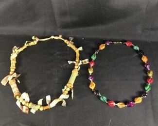Lot of 2 Festive Necklaces