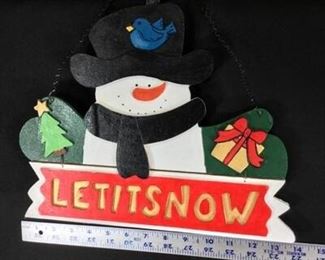 Let it Snow Holiday Sign