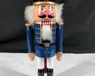 Christmas Holiday Blue Nutcracker Soldier with Star on Hat
