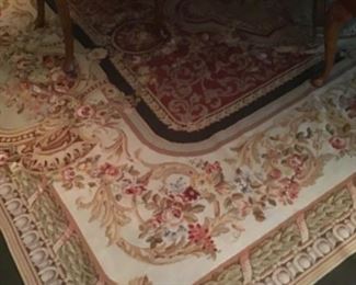 Detail of Aubusson carpet