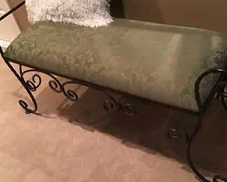 Iron window bench