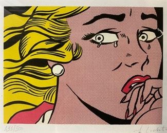 Signed Lithograph Attributed to ROY LICHTENSTEIN
