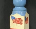 Antique Handcrafted Wooden Barber Pole, Folk Art