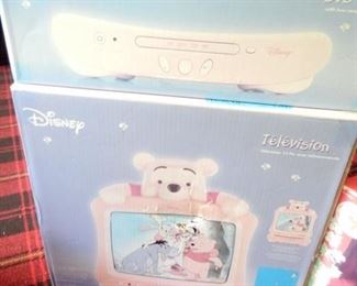 Disney Winnie the Pooh tv and DVD player