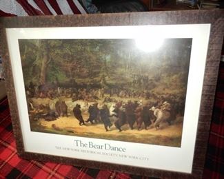 "The Bear Dance" New York Historical Society print