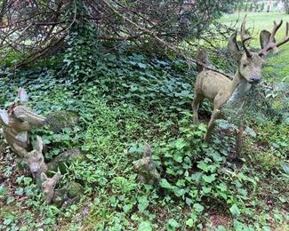 Concrete Deer Family 