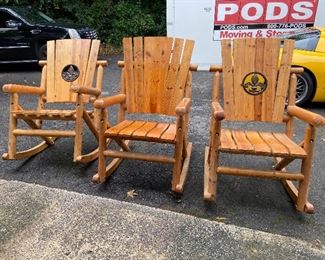 3 Oversized Pine Rockers