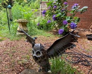 Metal Garden Owl