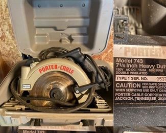 Model 743 - 7-1/4” Inch Heavy Duty Porter Cable Circular Saw